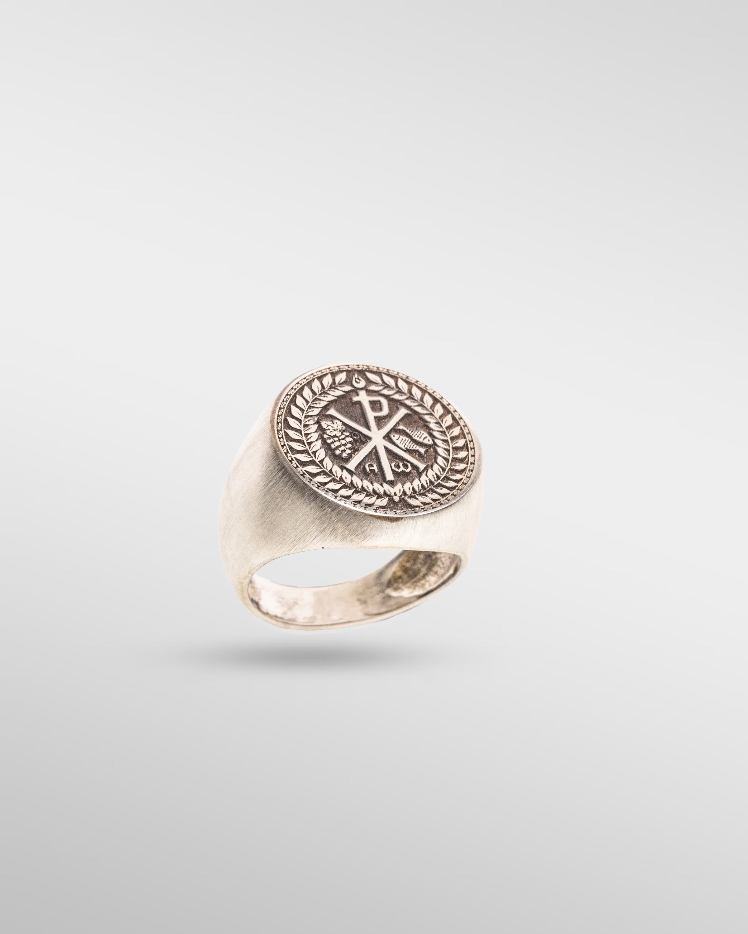 Chi-Rho Fish & Grape in Silver - SPQR SHOP