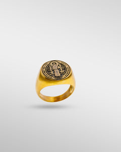 Saint Benedict in Gold - SPQR SHOP