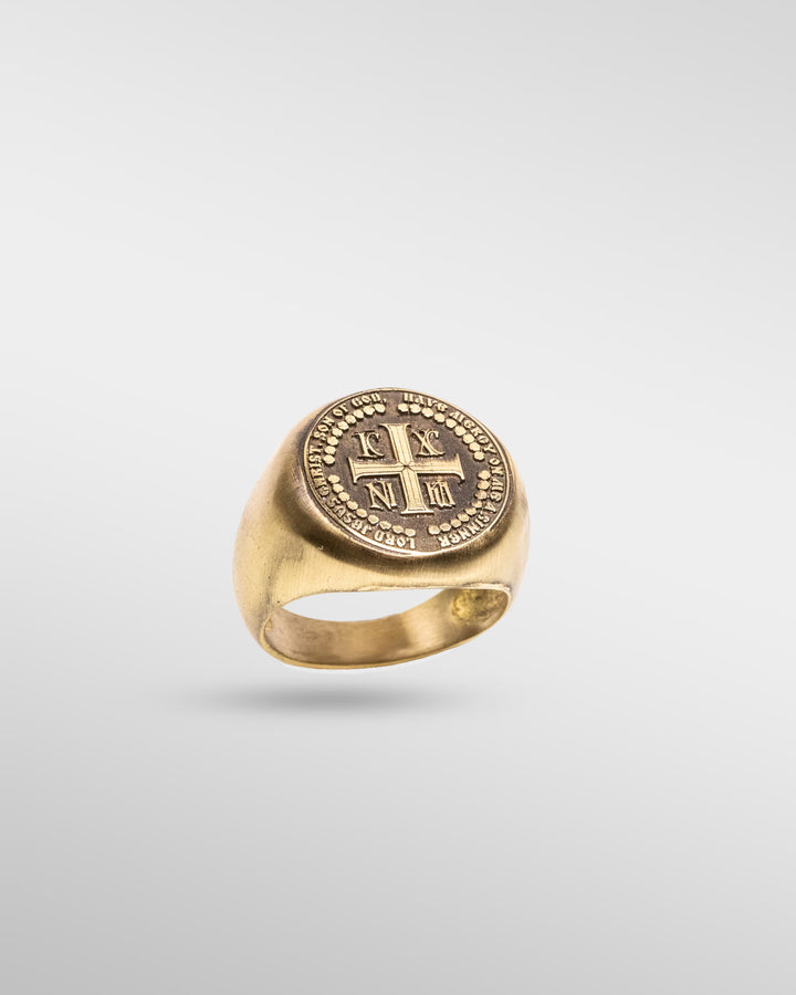 The Seal of Faith - Crusader Ring in Bronze - SPQR SHOP