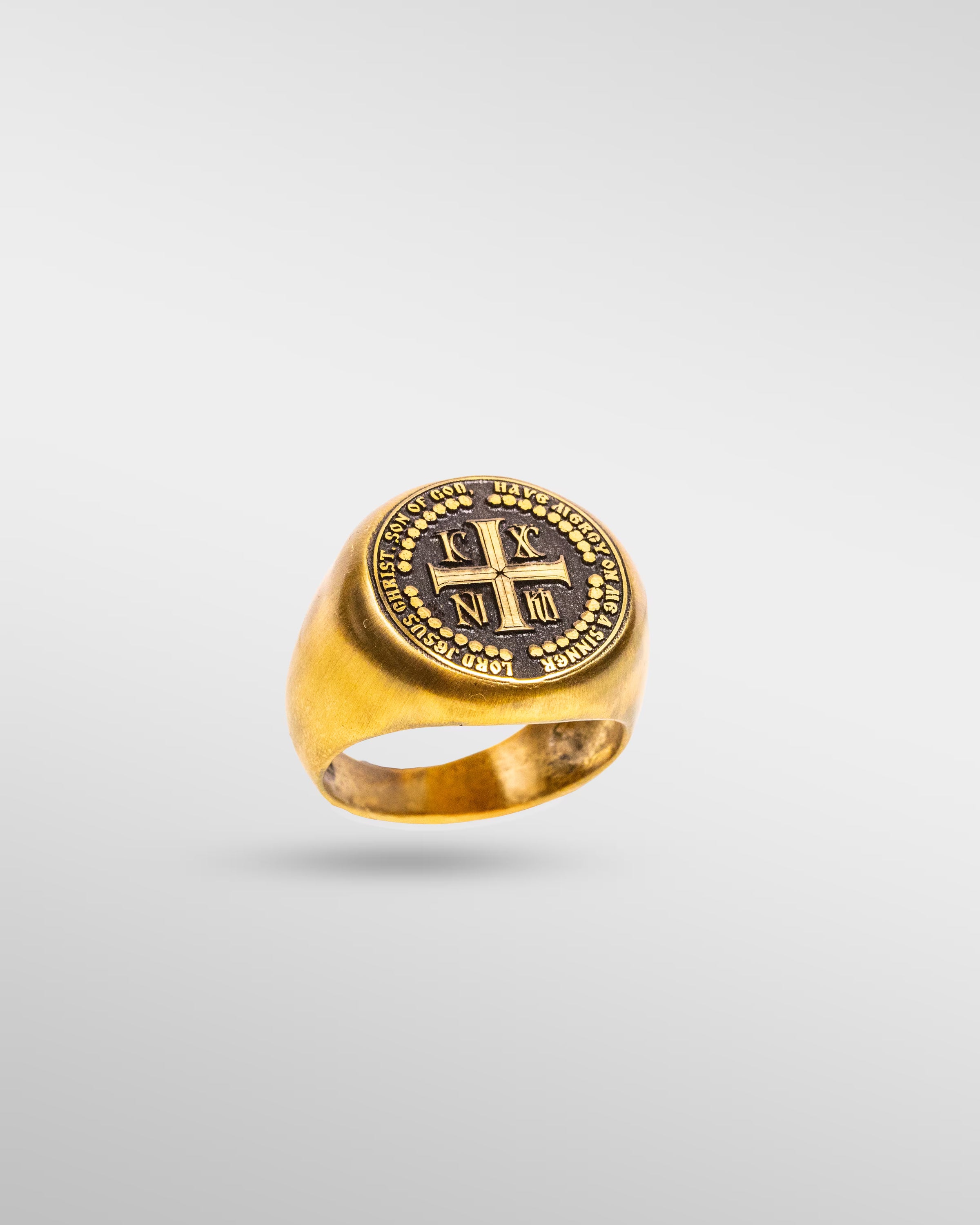 The Seal of Faith - Crusader Ring in Gold - SPQR SHOP