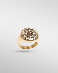 The Divine Name - IHS Ring in Bronze - SPQR SHOP