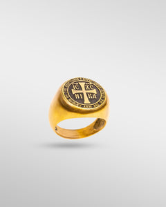 The Victory of Christ - Crusader Ring in Gold - SPQR SHOP