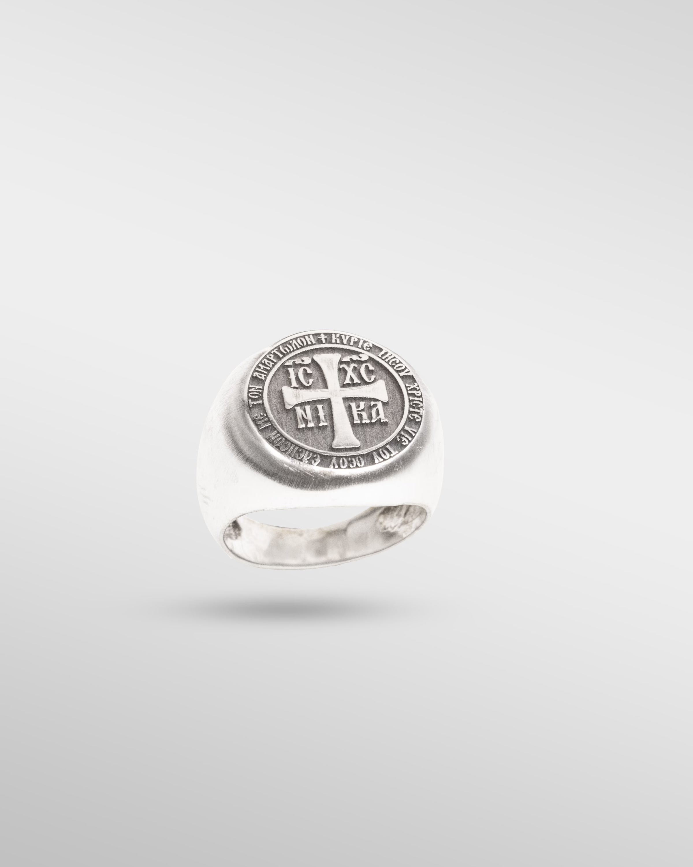 The Victory of Christ - Crusader Ring in Silver - SPQR SHOP