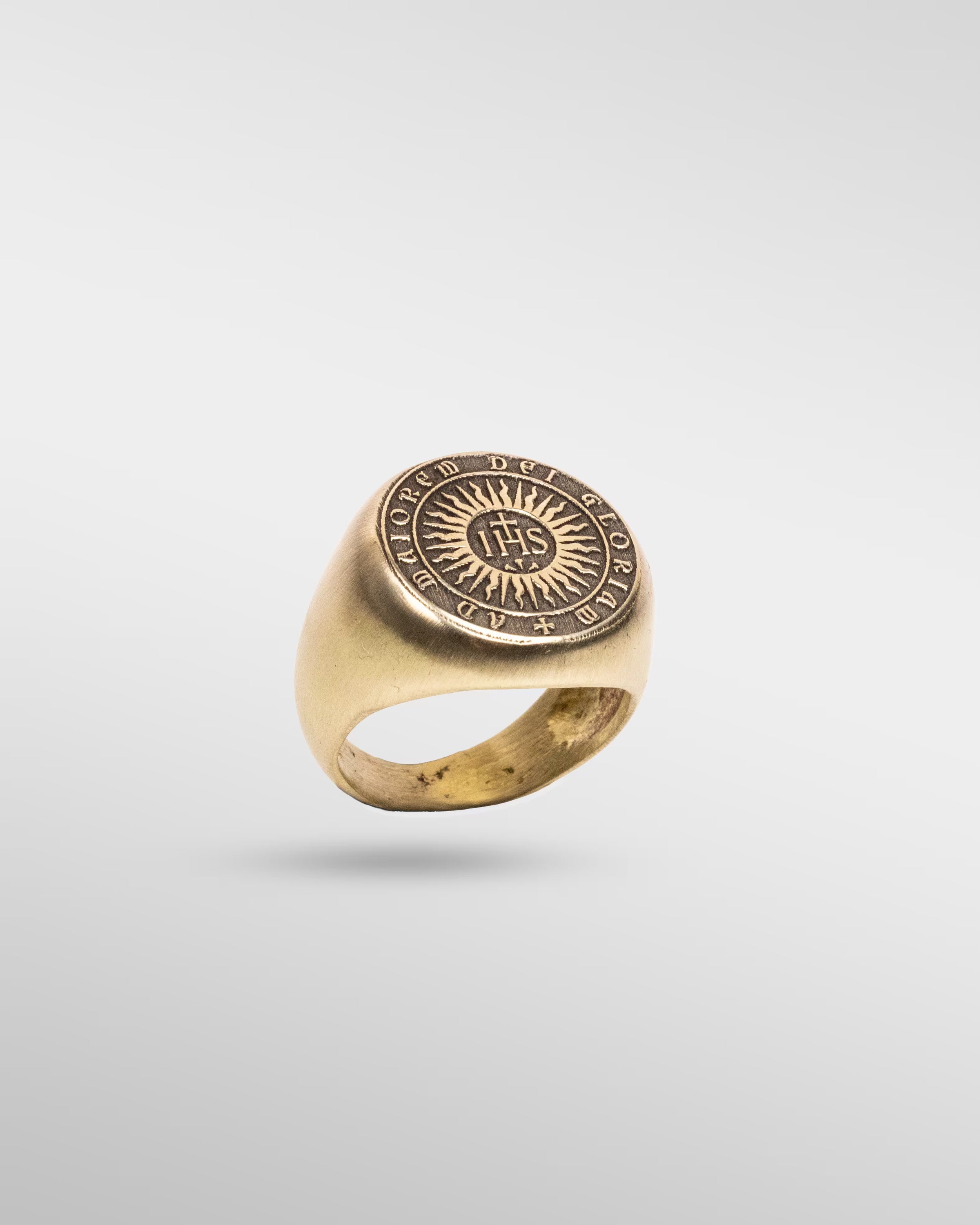 The Glory of God - IHS Ring in Bronze - SPQR SHOP