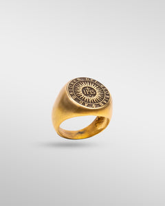The Glory of God - IHS Ring in Gold - SPQR SHOP