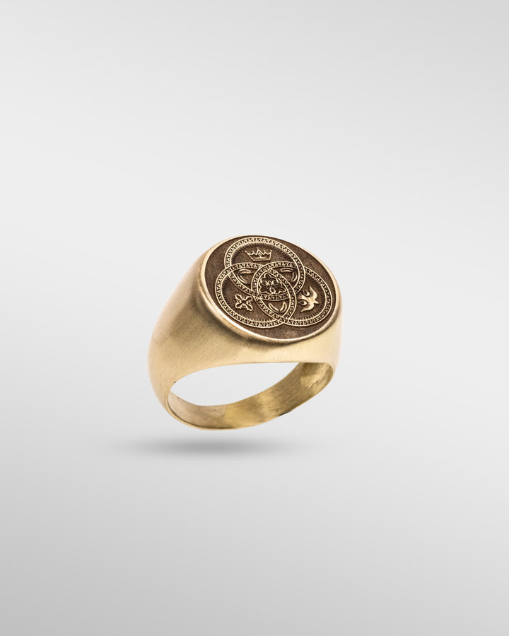 ETERNAL TRINITY RING – SACRED KNOT OF UNITY in Bronze - SPQR SHOP