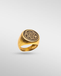 ETERNAL TRINITY RING – SACRED KNOT OF UNITY in Gold - SPQR SHOP