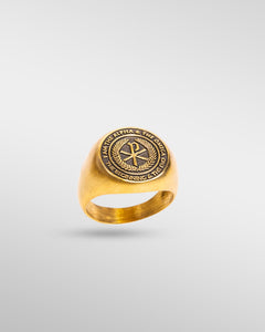 Chi Rho Alpha Omega in Gold - SPQR SHOP