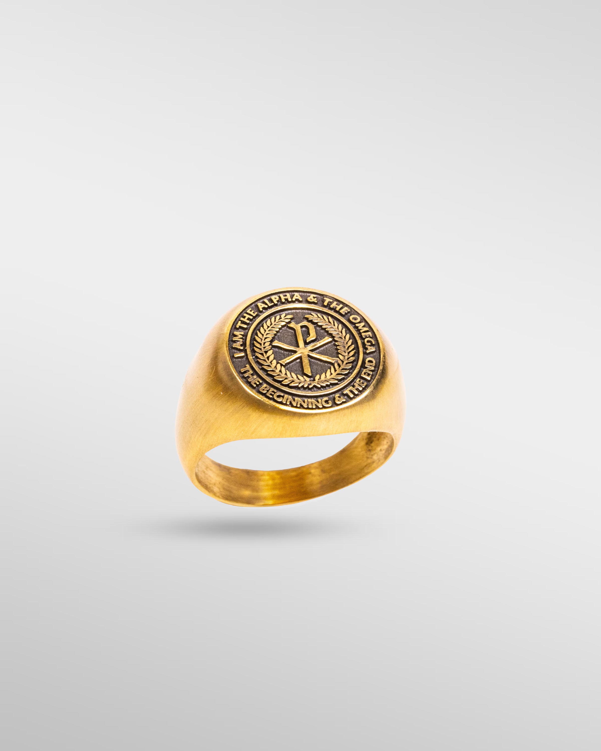 Chi Rho Alpha Omega in Gold - SPQR SHOP