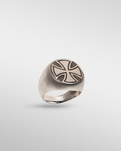The Second Crusader Ring in Silver - SPQR SHOP