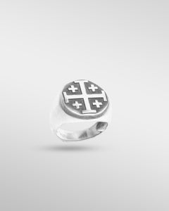 The Third Crusader Ring in Silver - SPQR SHOP
