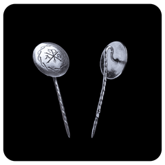Chi-Rho, Lapel Pin in Silver - SPQR SHOP