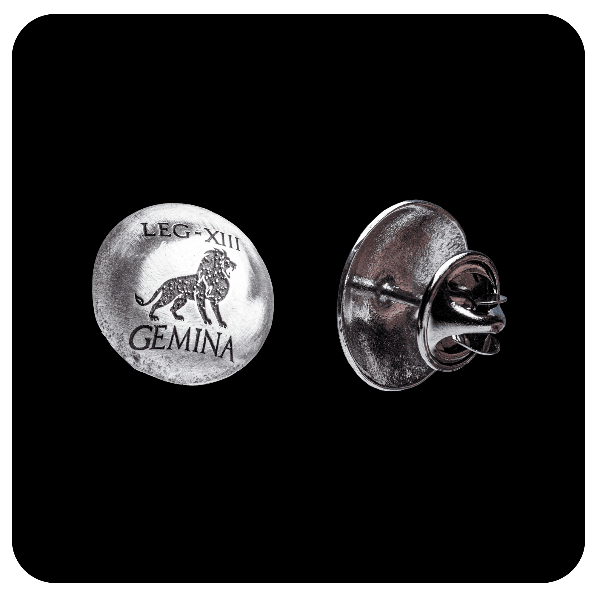 Legio Gemina XIIII, Lapel Pin in Silver - SPQR SHOP