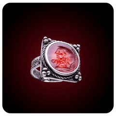 Ares, The god of war, Intaglio, Carnelian Stone - SPQR SHOP